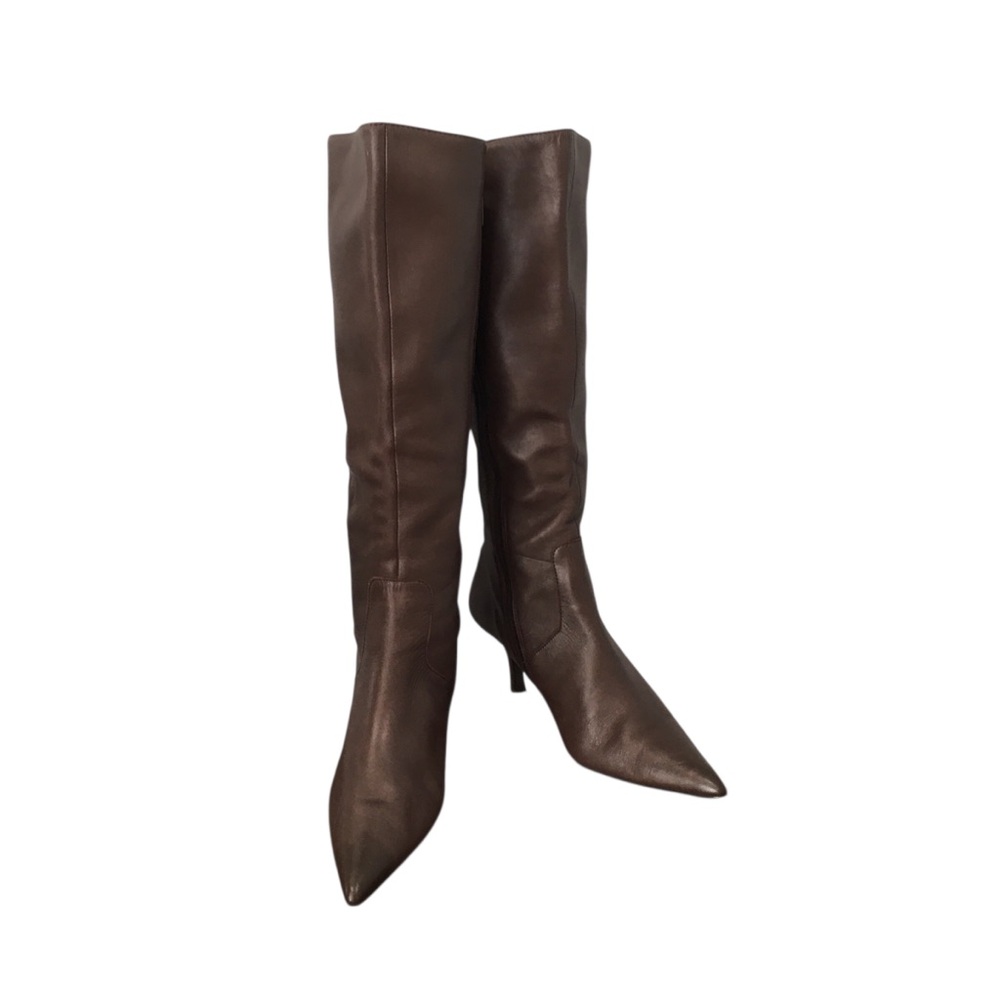 BP Krystal Leather Elegant Brown Knee-High Leather Boots 8M